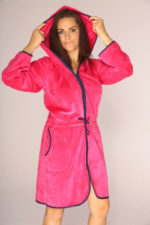 Moteriškas chalatas De Lafense 313 Desiree su užtrauktuku, dydžiai S-2XL - Image 4