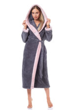 L&L 9145 Hft moteriškas ilgas chalatas S-2XL - Image 2