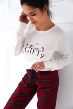 Piżama Sensis Maribel Interlock/Flanela dł/r Christmas S-XL - Image 4