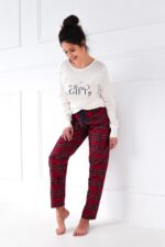 Piżama Sensis Maribel Interlock/Flanela dł/r Christmas S-XL - Image 6