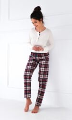 Piżama Sensis Mollie Interlock/Flanela dł/r S-XL