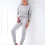 Pižama Sensis Silver Dres Homewear ilgomis rankovėmis Angora Soft M-XL