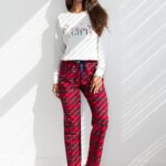 Piżama Sensis Maribel Interlock/Flanela dł/r Christmas S-XL