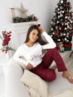 Piżama Sensis Maribel Interlock/Flanela dł/r Christmas S-XL - Image 8