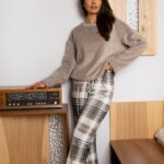 Pižama Sensis Milou II Homewear ilgomis rankovėmis S-XL