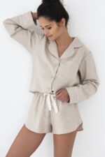 Piżama Sensis Allison dł/r M-XL rozpinana - Image 2