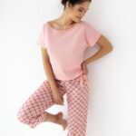Pižama Sensis Lydia trumpomis rankovėmis S-XL