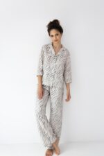 Piżama Sensis Emory 7/8 XS-2XL rozpinana - Image 6