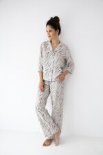 Piżama Sensis Emory 7/8 XS-2XL rozpinana - Image 2