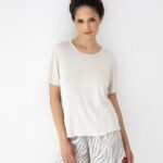 Pižama Sensis Dahlia trumpomis rankovėmis XS-2XL