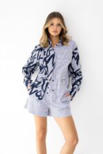 Piżama Sensis Hallie kr/r S-XL rozpinana - Image 3