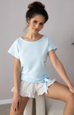 Pižama Sensis Areta trumpomis rankovėmis S–XL - Image 4