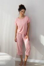 Pižama Sensis Lydia trumpomis rankovėmis S–XL - Image 3