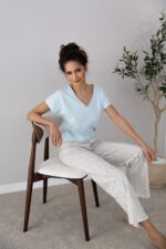 Pižama Sensis Kira trumpomis rankovėmis S–XL - Image 5