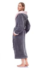 Moteriškas ilgas chalatas L&L 9145 Hft, 5XL dydis - Image 10