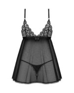 Komplektas Obsessive Blomentis babydoll naktinukai XS-2XL - Image 4