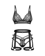 Komplektas Obsessive Blomentis 3-Pcs XS-2XL