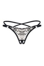 Stringai Obsessive Vila Blanes atviru tarpkoju XS-2XL