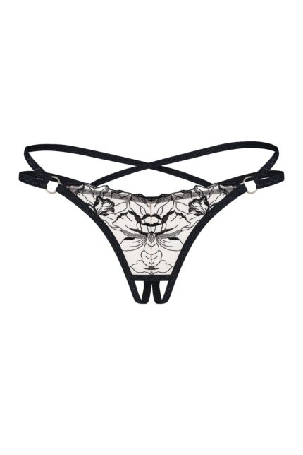 Stringai Obsessive Vila Blanes atviru tarpkoju XS-2XL