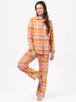 Pižama Key LNS 473 B24 Flanela ilgomis rankovėmis S-XL sagstoma - Image 3