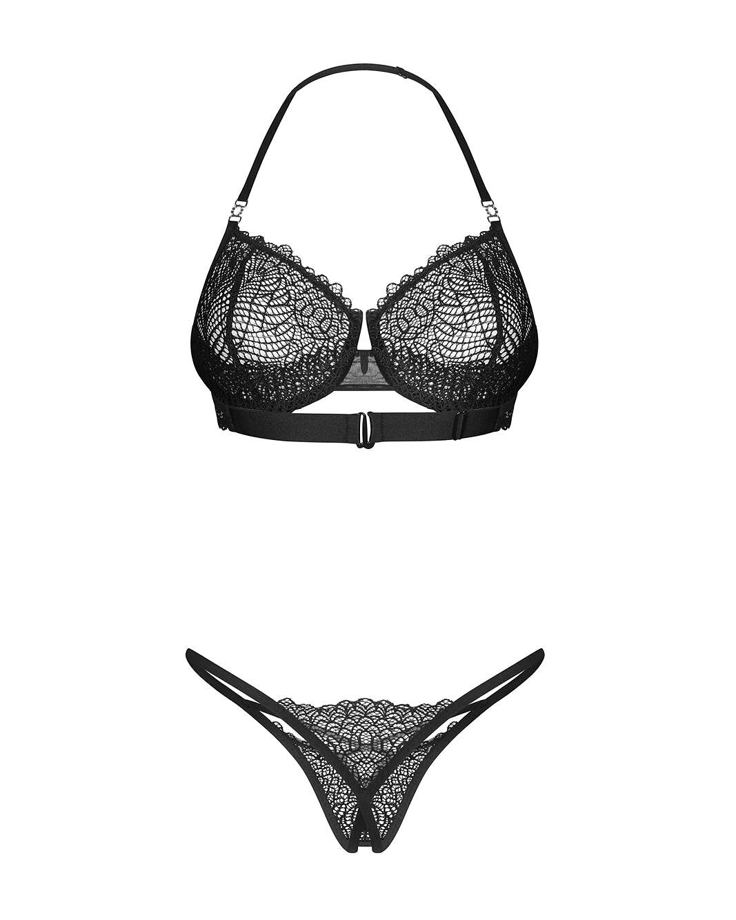 386495.jpg Komplektas Obsessive Iliosa 2-pcs Crotlchless S-XL - Image 1