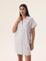 Naktinukai Henderson Ladies 42781 Nanda trumpomis rankovėmis S-XL sagstoma - Image 2
