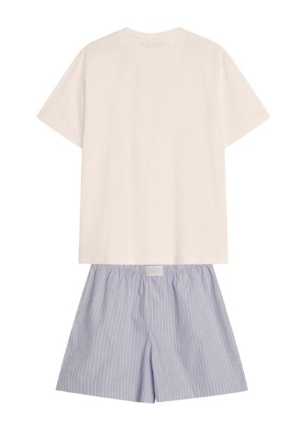 Pižama Henderson Ladies 42783 Nanda trumpomis rankovėmis S-XL