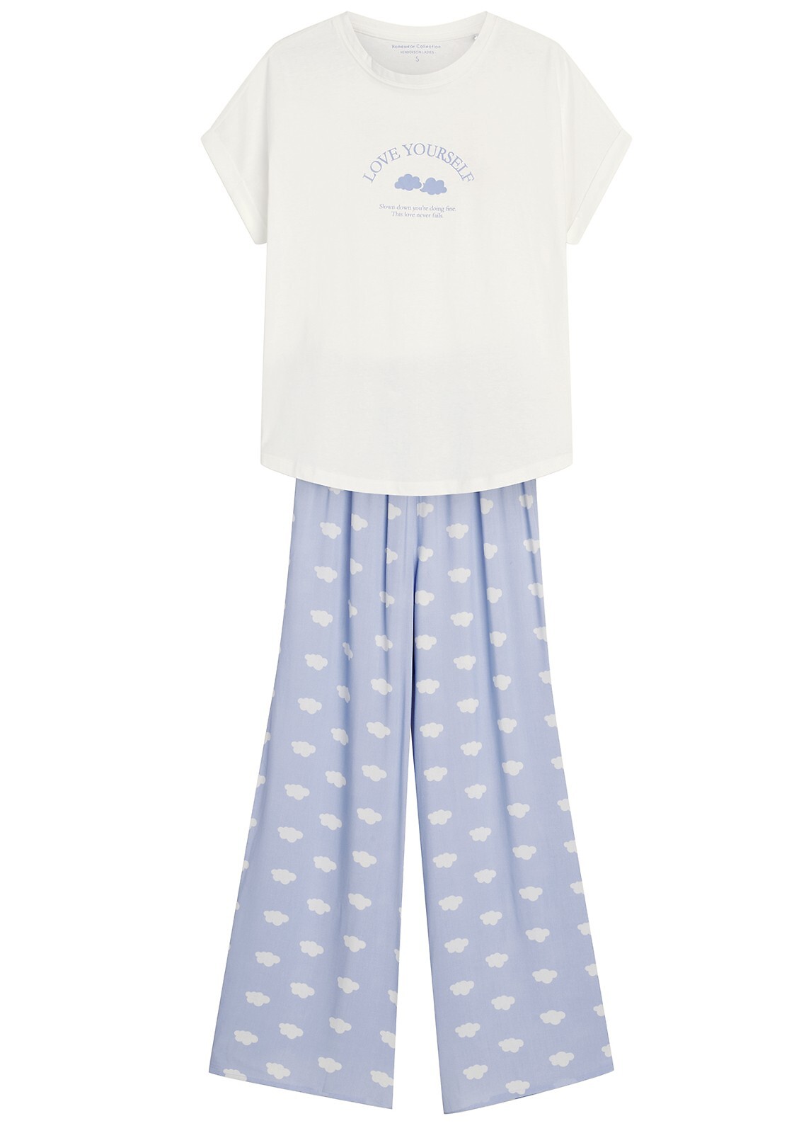 393277.jpg Pižama Henderson Ladies 42730 Nubes trumpomis rankovėmis S-XL - Image 1