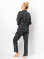 Pižama Key LNS 706 B25 ilgomis rankovėmis S-XL sagstoma moteriška - Image 3