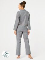 Pižama Key LNS 429 B25 ilgomis rankovėmis S-XL sagstoma moteriška - Image 3