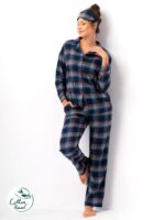 Pižama Key LNS 431 B25 ilgomis rankovėmis S-XL sagstoma moteriška