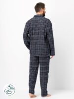 Pižama Key MNS 480 B25 ilgomis rankovėmis M-2XL sagstoma vyriška - Image 3