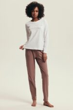 Pižama Henderson Ladies 43701 Delanie ilgomis rankovėmis S-3XL