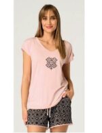 Pižama Key LNS 730 A26 trumpomis rankovėmis S-XL moteriška - Image 5