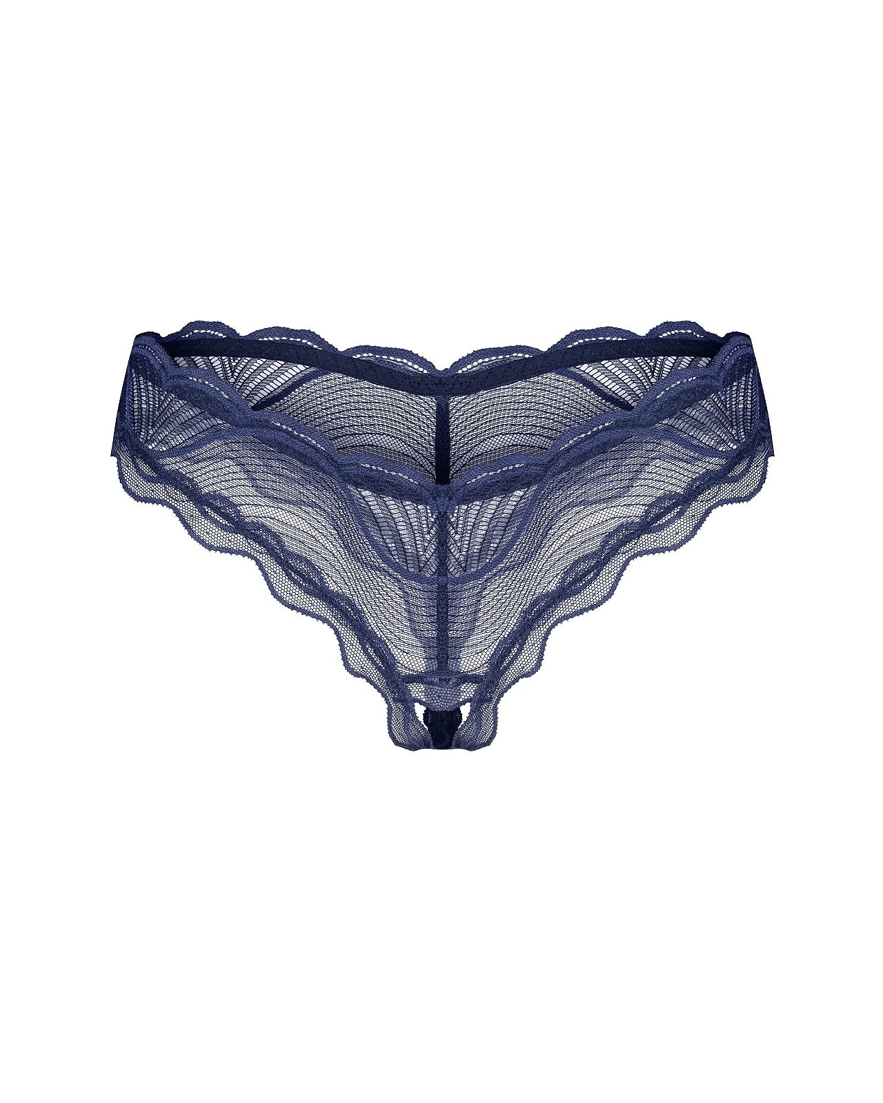 425256.jpg Kelnaitės Obsessive Nightly Blue atviru tarpkoju XS-2XL - Image 1
