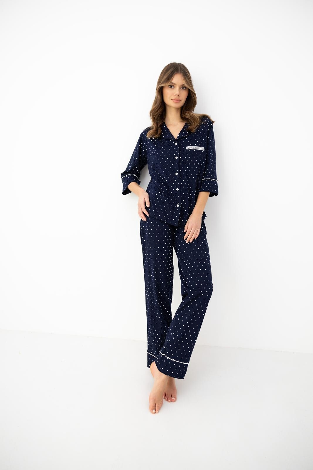 427164.jpg Pižama Sensis Parker 3/4 S-XL atsegama - Image 1