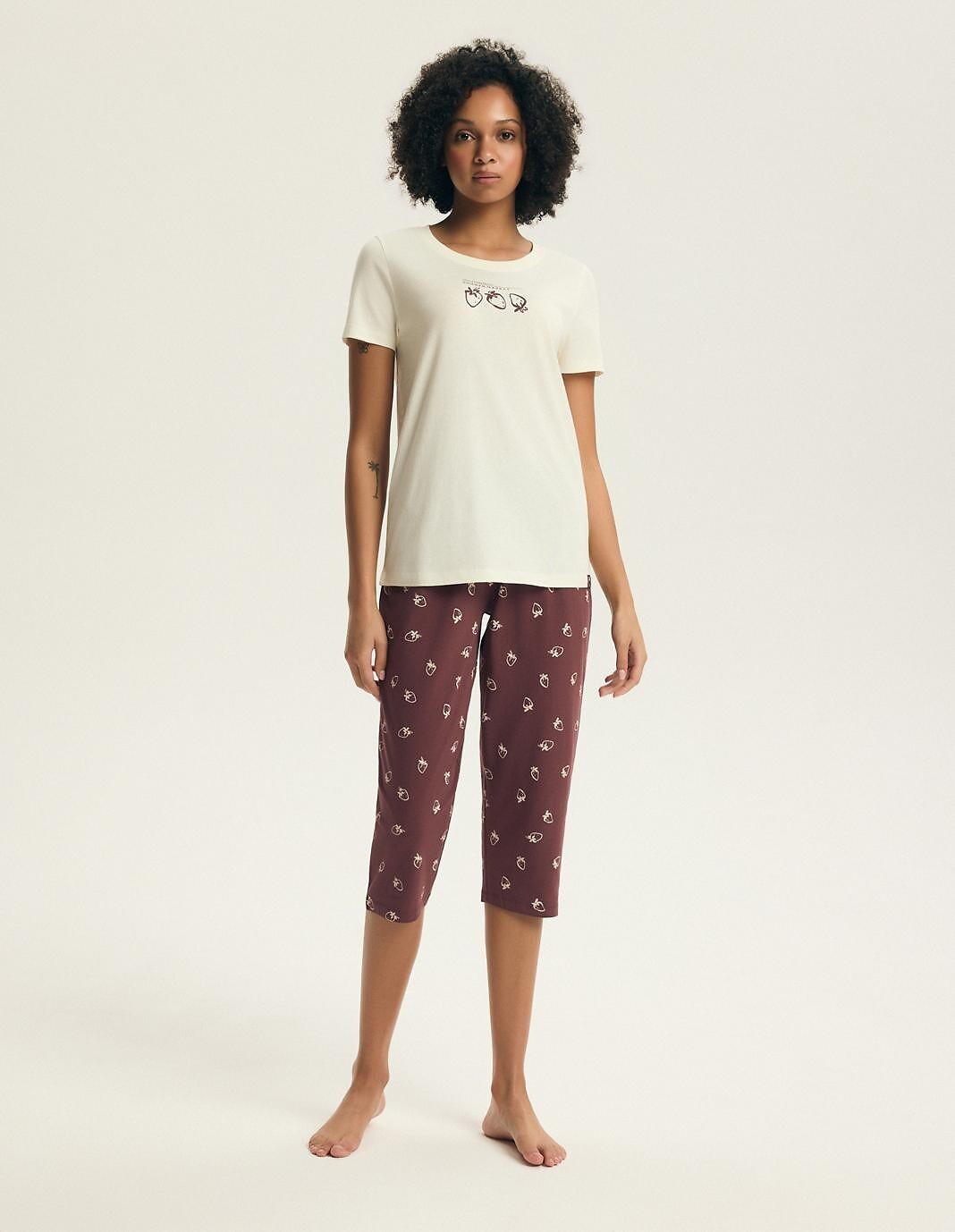 428275.jpg Pižama Henderson Ladies 44465 Evika trumpomis rankovėmis S-XL - Image 1