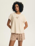 Pižama Henderon Ladies 44466 Eluna trumpomis rankovėmis S-3XL - Image 2