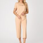 Pižama Key LNS 771 A26 trumpomis rankovėmis modalas 2XL-3XL