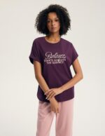 Pižama Henderson Ladies 45445 Galla trumpomis rankovėmis S-2XL