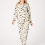 Pižama Key LNS 921 B26 ilgomis rankovėmis XS-XL sagstoma