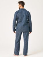 Pižama Key MNS 912 B26 ilgomis rankovėmis 3XL-4XL sagstoma - Image 2
