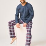 Pižama Key MNS 410 B26 ilgomis rankovėmis 3XL-4XL