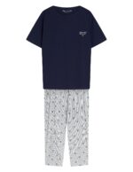 Pižama Henderson Ladies 45431 Gaela trumpomis rankovėmis S-3XL