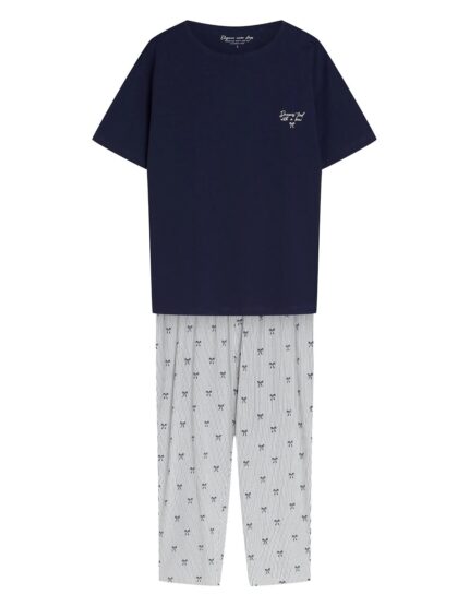 Pižama Henderson Ladies 45431 Gaela trumpomis rankovėmis S-3XL