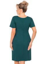 Moteriški naktiniai marškinėliai – Melania žalia, didelių dydžių - Image 2