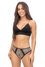 Figos su leopardo raštu ir nėriniais – 231 Omari - Image 2