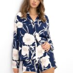 Pižama Sensis Linnea ilgomis rankovėmis XS-2XL sagstoma