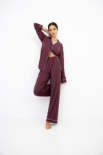 Pižama Sensis Samira ilgomis rankovėmis XS-2XL sagstoma - Image 4