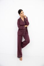 Pižama Sensis Samira ilgomis rankovėmis XS-2XL sagstoma - Image 3